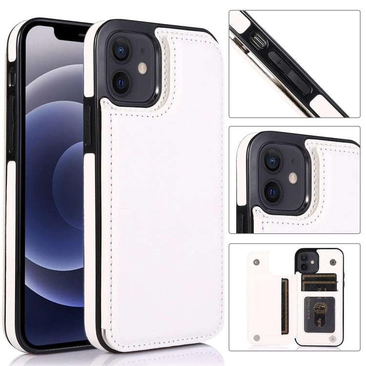 Shockproof PU + TPU Leather Case with Card Slots & Holder & Photo Frame & Wallet, For iPhone 12 m...