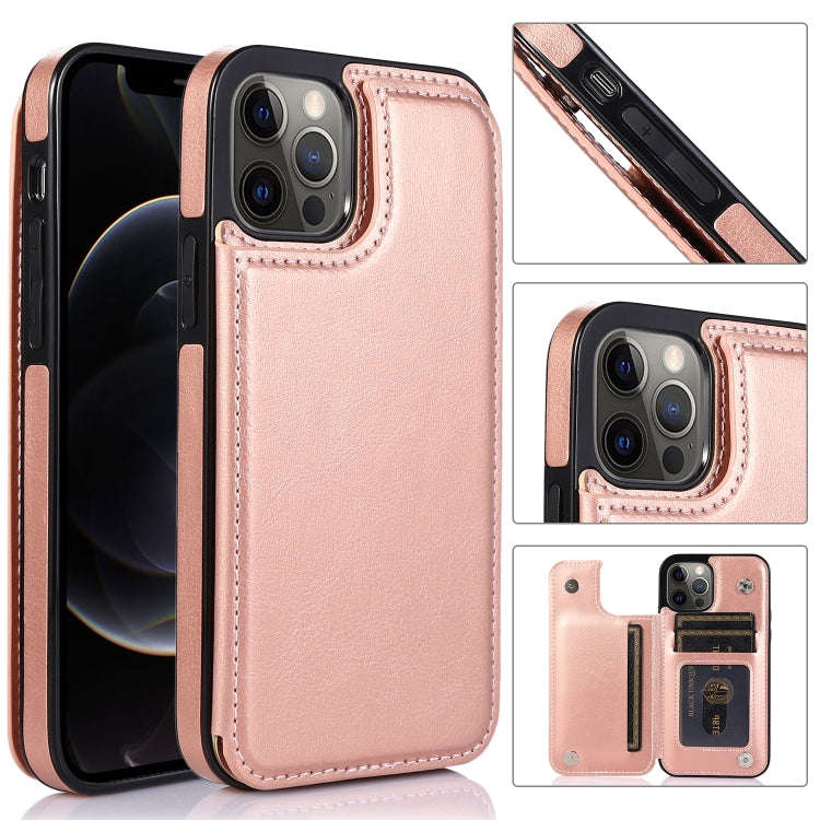 Shockproof PU + TPU Leather Case with Card Slots & Holder & Photo Frame & Wallet, For iPhone 12 m...