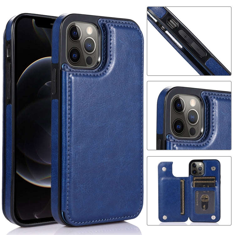 Shockproof PU + TPU Leather Case with Card Slots & Holder & Photo Frame & Wallet, For iPhone 12 m...