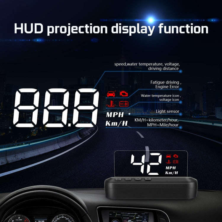 C100 Car HUD Head-up Display OBD2 Fault Code Elimination Overspeed / Fault Alarm, C100