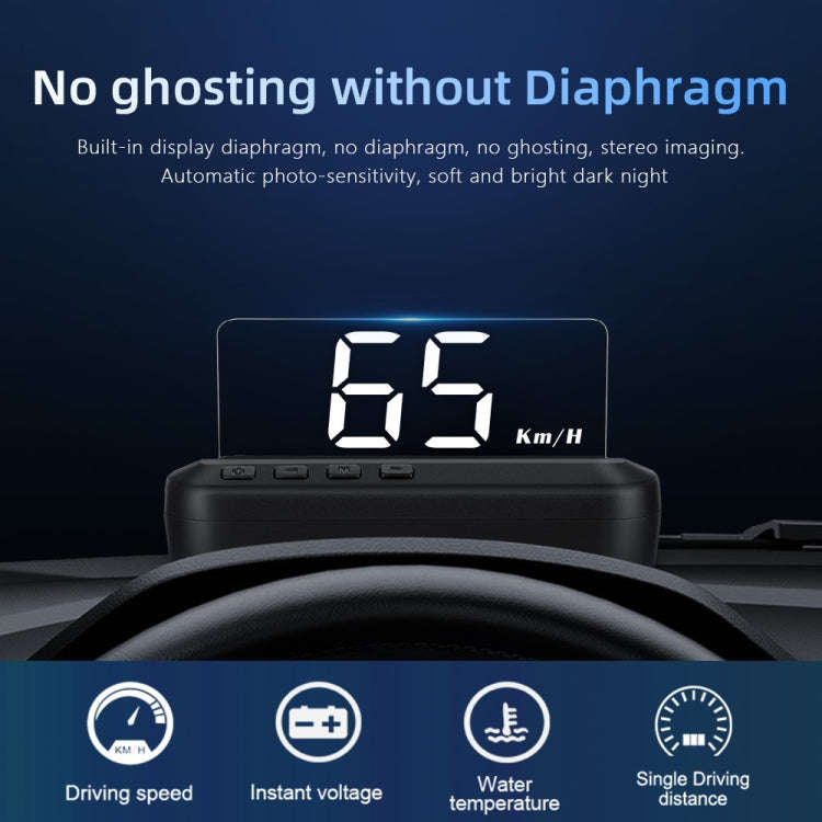 C100 Car HUD Head-up Display OBD2 Fault Code Elimination Overspeed / Fault Alarm, C100