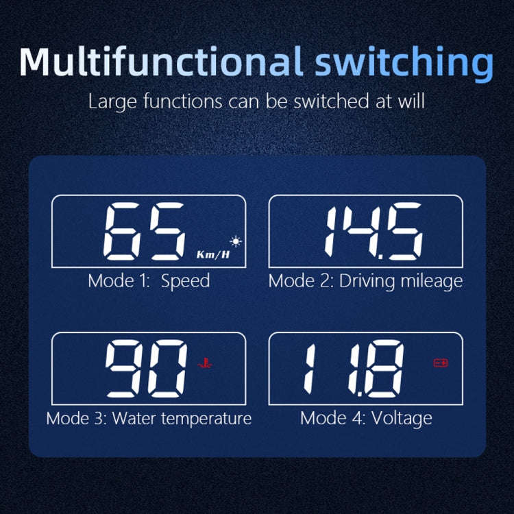 C100 Car HUD Head-up Display OBD2 Fault Code Elimination Overspeed / Fault Alarm, C100