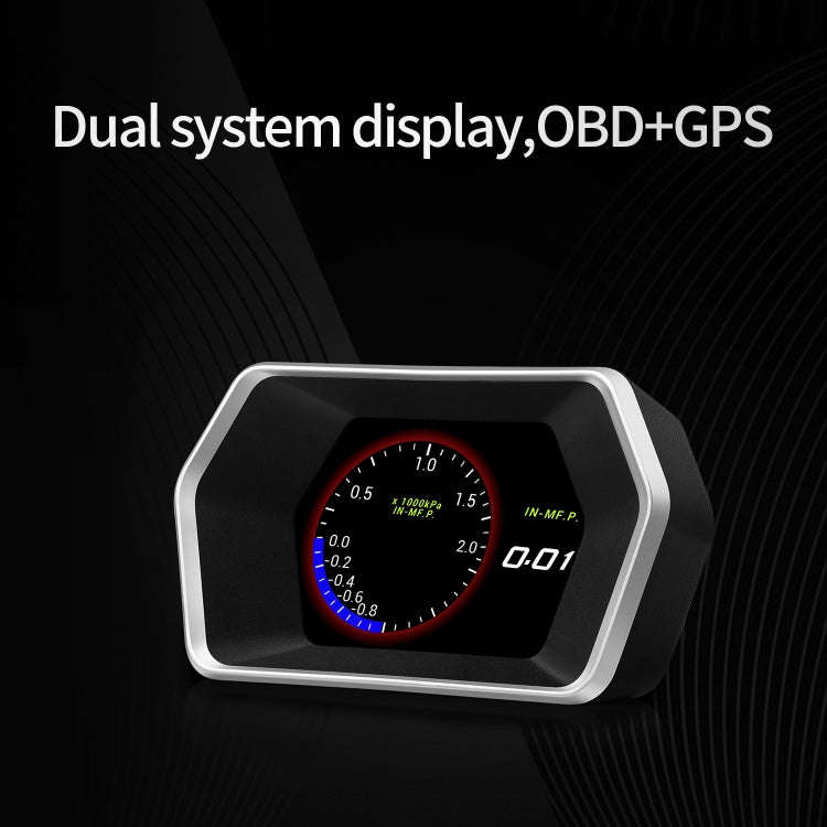 P17 Car HUD Head-up Display GPS Speed Meter Car OBD2 Fault Elimination Code, P17