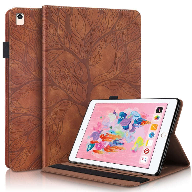 Life Tree Series Horizontal Flip Leather Case with Holder & Card Slots & Pen Slot & Sleep / Wake-...
