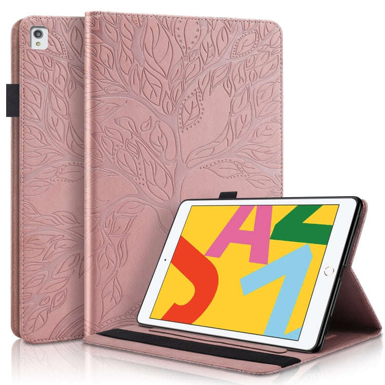Life Tree Series Horizontal Flip Leather Case with Holder & Card Slots & Pen Slot & Sleep / Wake-...