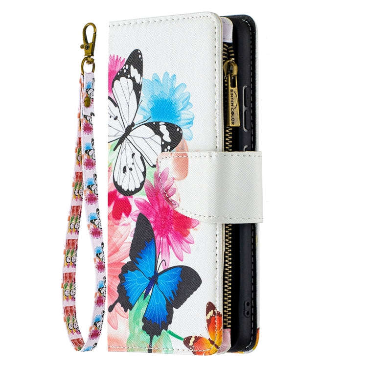 Colored Drawing Pattern Zipper Horizontal Flip Leather Case with Holder & Card Slots & Wallet, Fo...