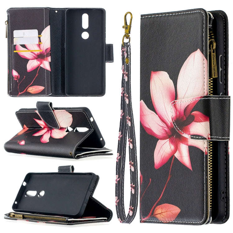 Colored Drawing Pattern Zipper Horizontal Flip Leather Case with Holder & Card Slots & Wallet, Fo...