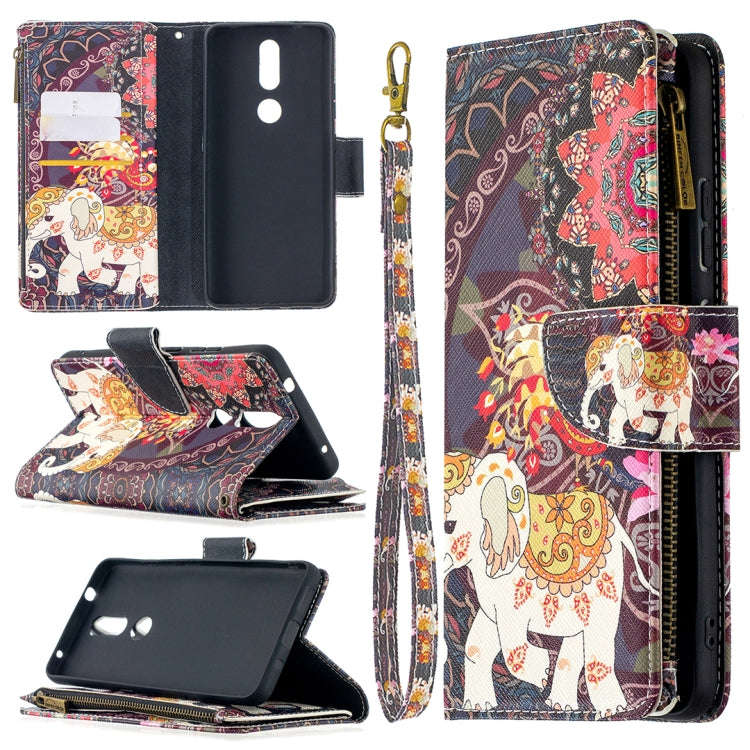 Colored Drawing Pattern Zipper Horizontal Flip Leather Case with Holder & Card Slots & Wallet, Fo...