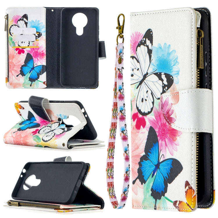 Colored Drawing Pattern Zipper Horizontal Flip Leather Case with Holder & Card Slots & Wallet, Fo...