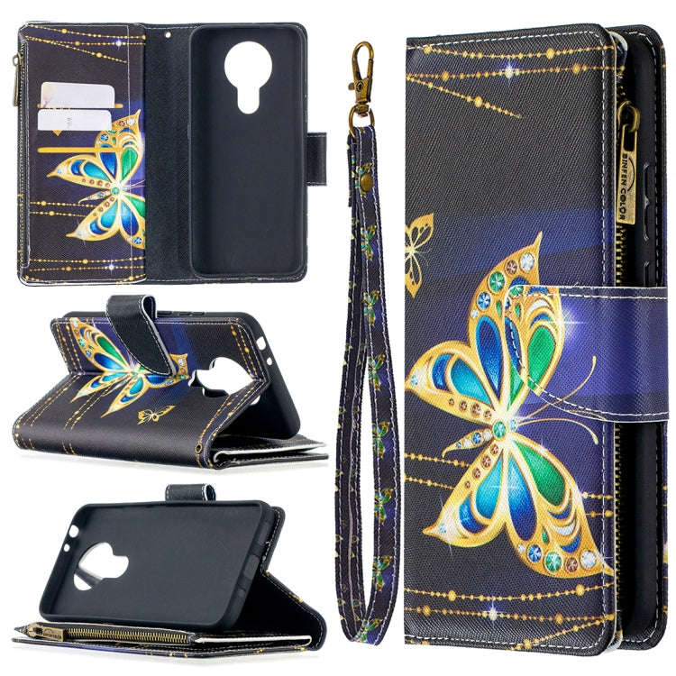 Colored Drawing Pattern Zipper Horizontal Flip Leather Case with Holder & Card Slots & Wallet, Fo...