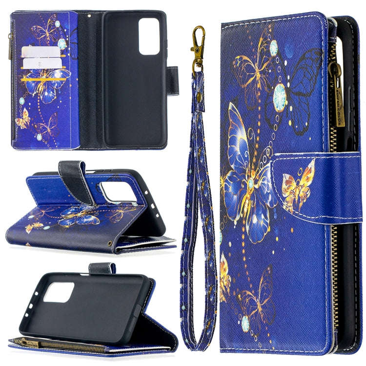 Colored Drawing Pattern Zipper Horizontal Flip Leather Case with Holder & Card Slots & Wallet, Fo...