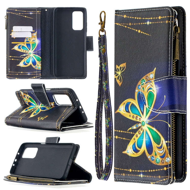 Colored Drawing Pattern Zipper Horizontal Flip Leather Case with Holder & Card Slots & Wallet, Fo...