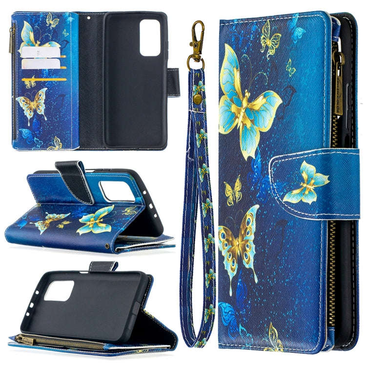 Colored Drawing Pattern Zipper Horizontal Flip Leather Case with Holder & Card Slots & Wallet, Fo...