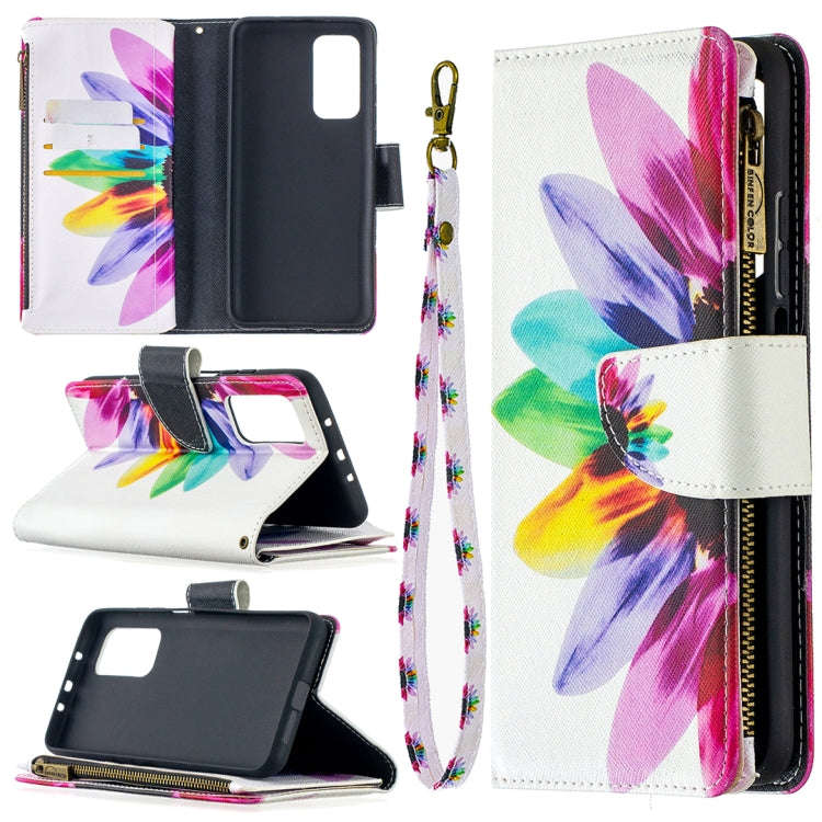 Colored Drawing Pattern Zipper Horizontal Flip Leather Case with Holder & Card Slots & Wallet, Fo...