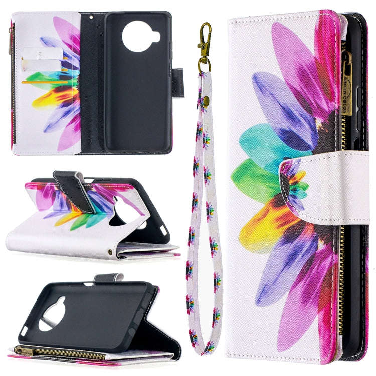 Colored Drawing Pattern Zipper Horizontal Flip Leather Case with Holder & Card Slots & Wallet, Fo...