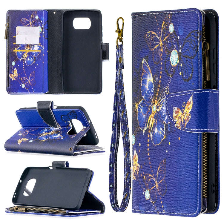 Colored Drawing Pattern Zipper Horizontal Flip Leather Case with Holder & Card Slots & Wallet, Fo...