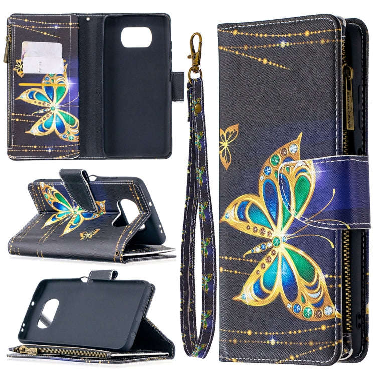 Colored Drawing Pattern Zipper Horizontal Flip Leather Case with Holder & Card Slots & Wallet, Fo...