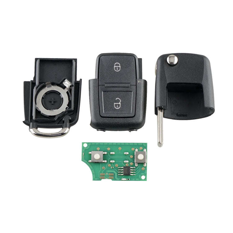 Car Key 1J0959753AG 48 Chip 434 Frequency for Volkswagen 2-button, For Volkswagen