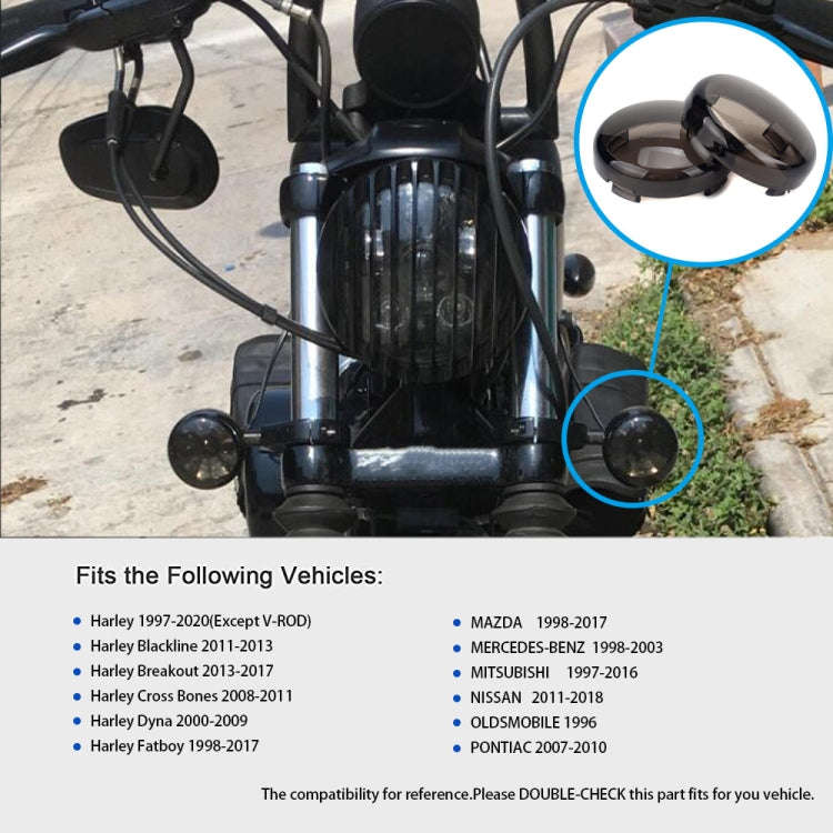 4 PCS Motorcycle Front and Rear Turn Signal Cover / Turn Signal Shell for Harley, 4 PCS