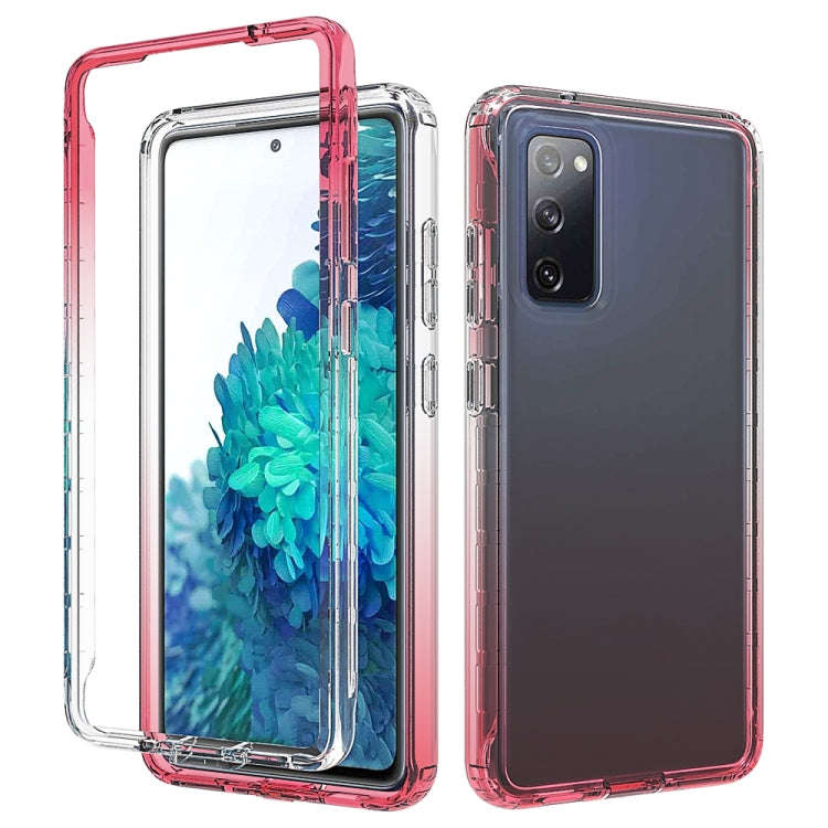Shockproof  High Transparency Two-color Gradual Change PC+TPU Candy Colors Protective Case, For S...