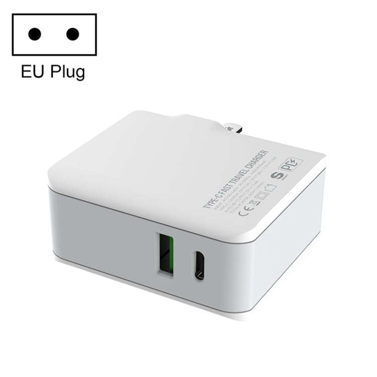 LDNIO A4403C 30W PD + Auto-id Foldable Fast Travel Charger with 1m 8 Pin Cable, AU Plug, with 8 P...