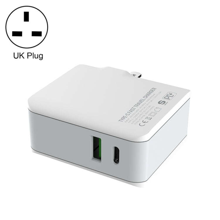 LDNIO A4403C 30W PD + Auto-id Foldable Fast Travel Charger with 1m 8 Pin Cable, AU Plug, with 8 P...