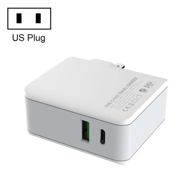 LDNIO A4403C 30W PD + Auto-id Foldable Fast Travel Charger with 1m 8 Pin Cable, AU Plug, with 8 P...