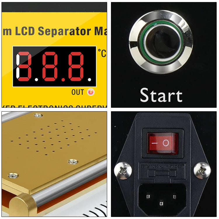 BAKU BK-948D 500W Vacuum Anti-static LCD Touch Panel Separator Machine, AC 110V, BK-948D 500W 110V