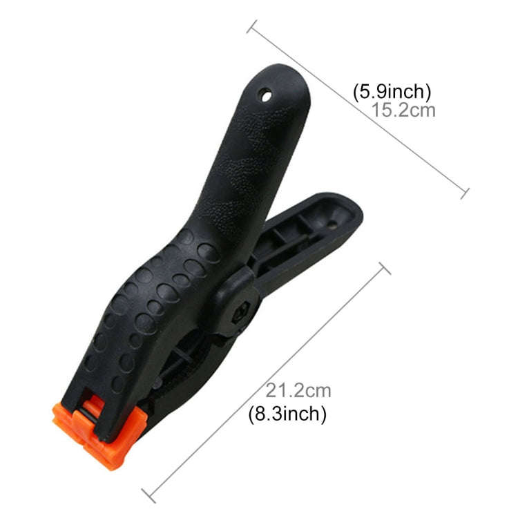 Woodworking Photo Studio Photography Backdrop Nylon Clip Support Spring Clamp, Length: 212mm, Len...