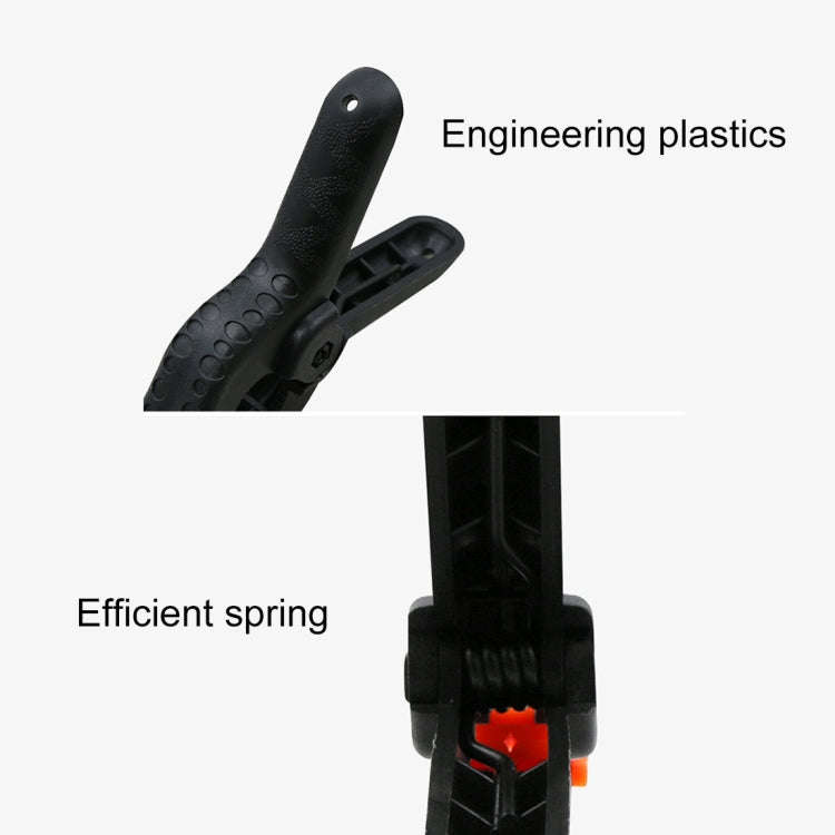 5 PCS Woodworking Photo Studio Photography Backdrop Nylon Clip Support Spring Clamp, Length: 90mm...