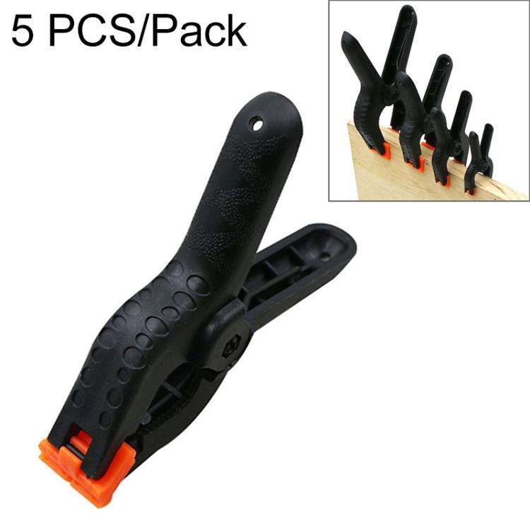 5 PCS Woodworking Photo Studio Photography Backdrop Nylon Clip Support Spring Clamp, Length: 90mm...