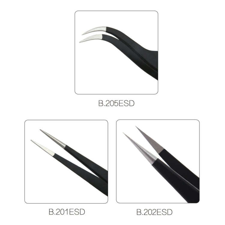 BEST BST-202ESD  Best electronic hand tool tweezers, BST-202ESD