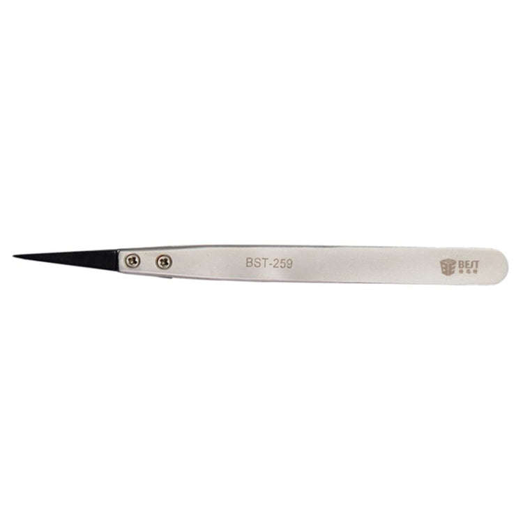 BEST BST-259 Stainless Steel Snti Static Tweezer, BST-259