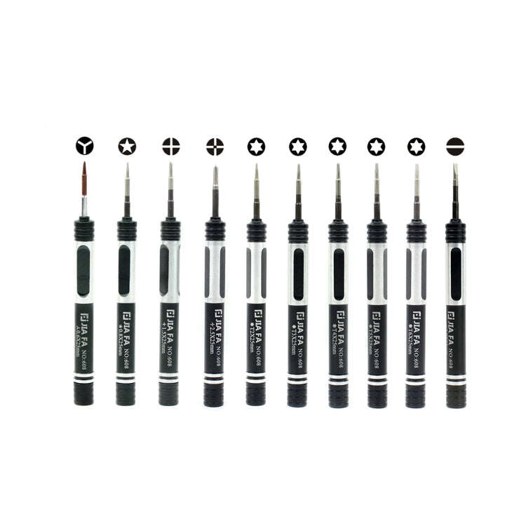 JF-8134 10 in 1 Multi-model Available Metal Mobile Phone Repair Tool Combination Screwdriver, JF-...