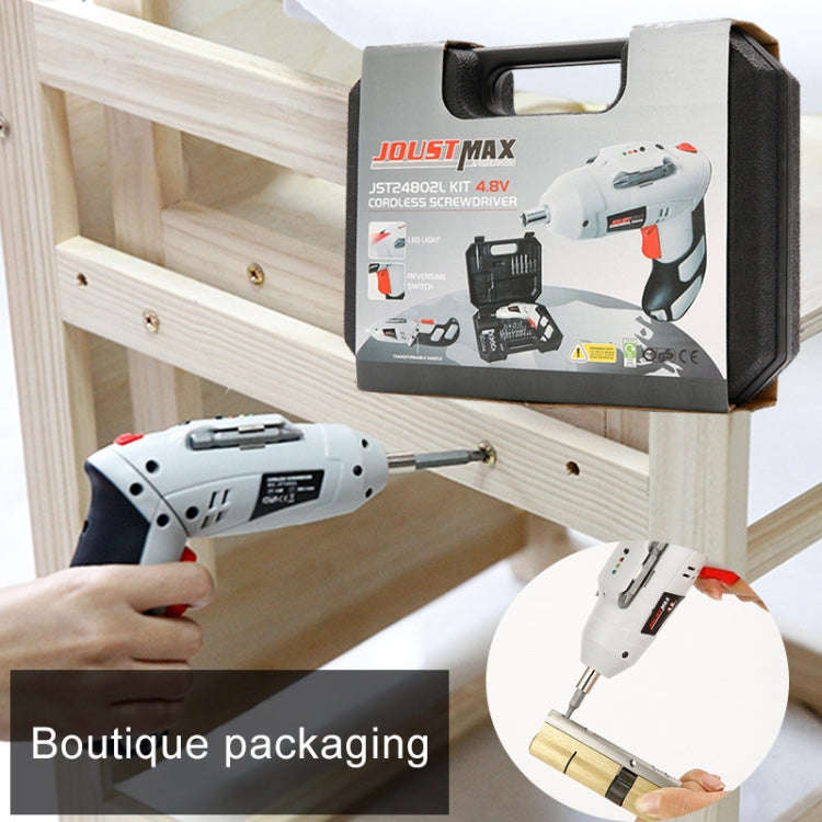 4.8V Multi-functional Household Electric Screwdriver Electric Drill Electric Screwdriver Set US P...