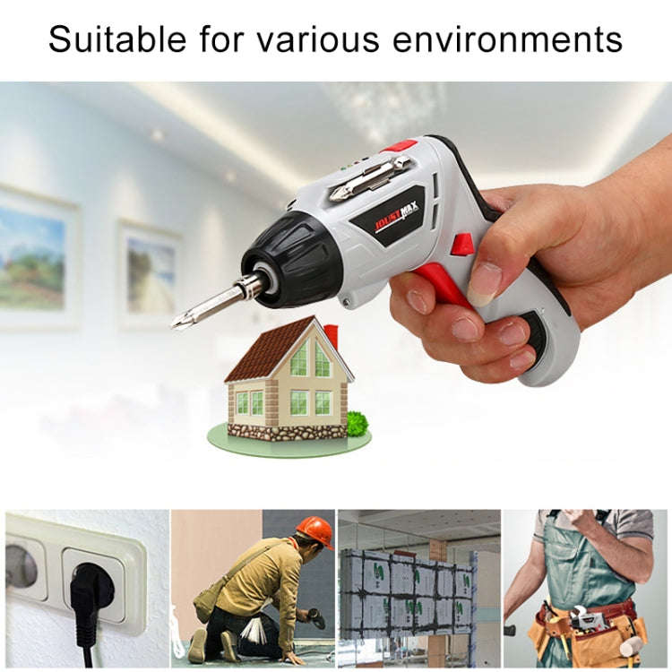 4.8V Multi-functional Household Electric Screwdriver Electric Drill Electric Screwdriver Set US P...