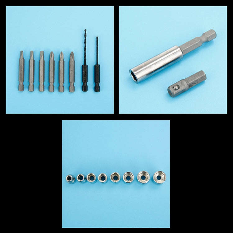 4.8V Multi-functional Household Electric Screwdriver Electric Drill Electric Screwdriver Set US P...