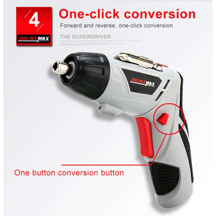 4.8V Multi-functional Household Electric Screwdriver Electric Drill Electric Screwdriver Set US P...