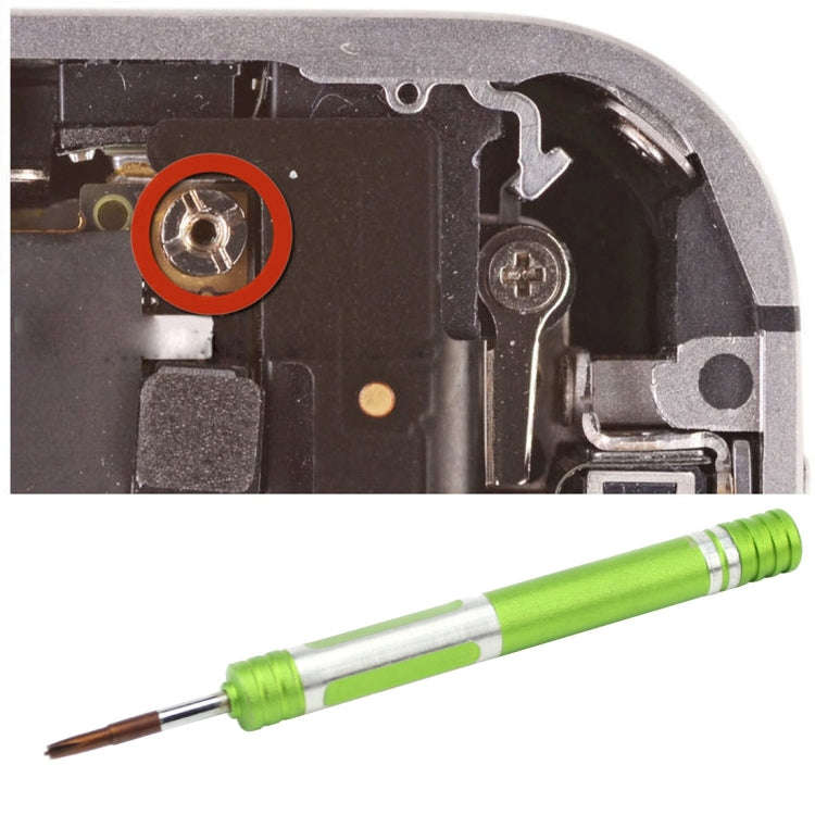 608-2.5 Hollow Cross Tip 2.5 Middle Bezel Repair Screwdriver, 2.5 Hollow Cross (Green)