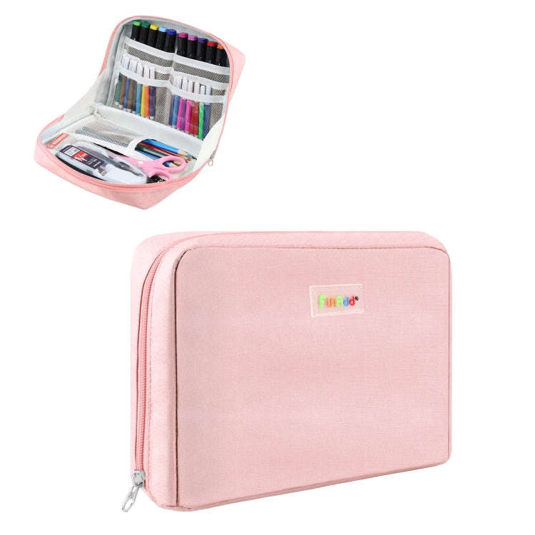 FunAdd Large-capacity Pencil Case Storage Organizer Canvas Cosmetic Bag, Size: 230 x 170 x 75mm, ...