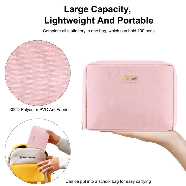 FunAdd Large-capacity Pencil Case Storage Organizer Canvas Cosmetic Bag, Size: 230 x 170 x 75mm, ...