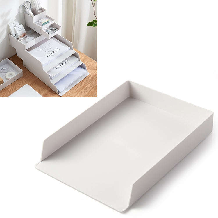 Desktop Removable A4 Assembled File Storage Box, 0115-1 (Blue Green), 0115-1 (Grey White)