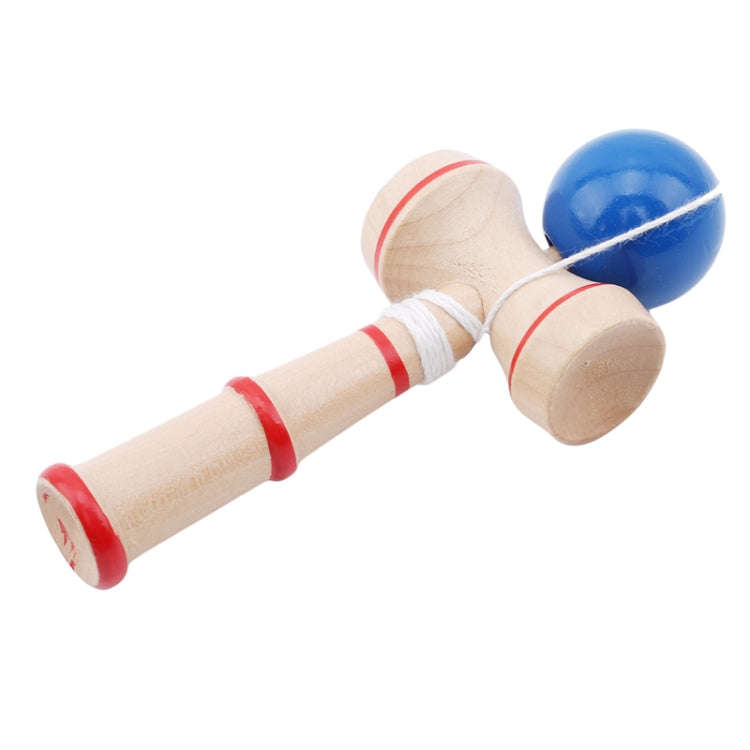 Classic Wooden Skill Toy Kendama with Extra String, Size: 13.5 x 5.5cm