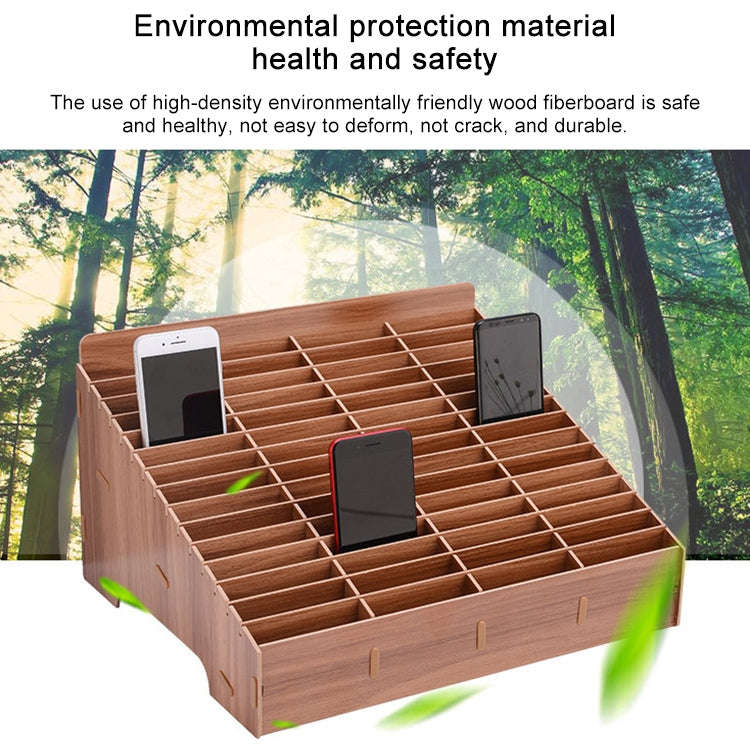 Wooden Multi-cell Mobile Phone Film Stand Desktop Accessories Display Rack, 14 Grids, Size: 21x17...