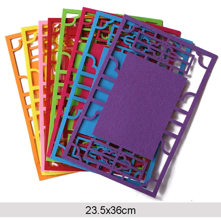 School Stereo Colorful Thick Non-woven Background Pad Decoration Materials, Size: 23.5x36cm