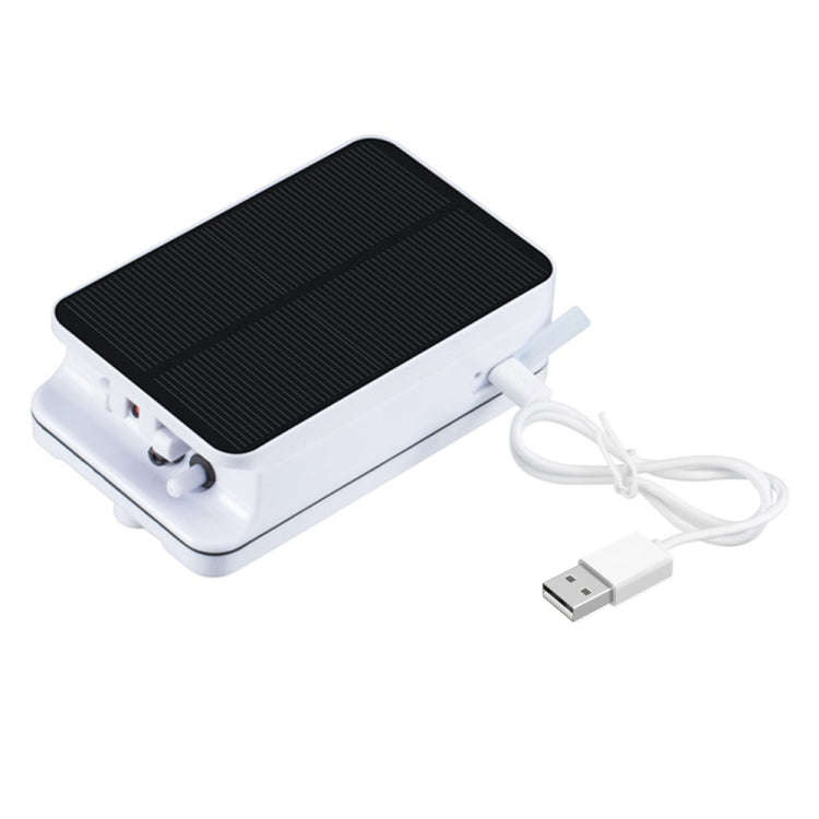 5V Foldable Aquarium Fish Tank Solar Power Air Pump Oxygenator, US Plug, Solar Power Oxygenator