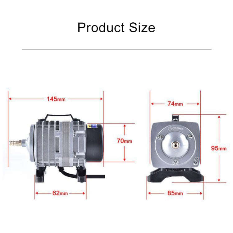 ACO-001 18W 38L/Min Electromagnetic Air Pump Compressor Seafood Fish Tank Increase Oxygen Air Flo...