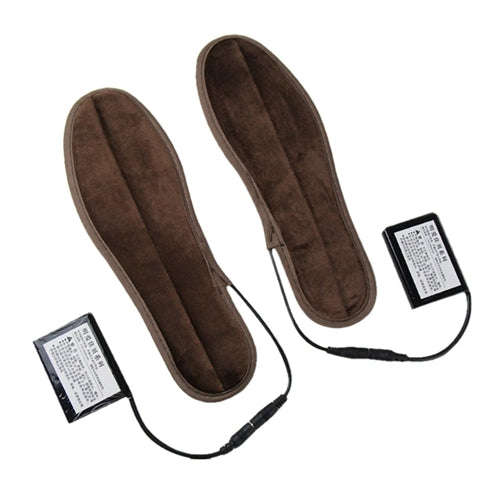 Lithium Battery Powered & Rechargeable Heated Insoles Keep Feet Warm Pad, Keep Warm 8-9 hours, Si...