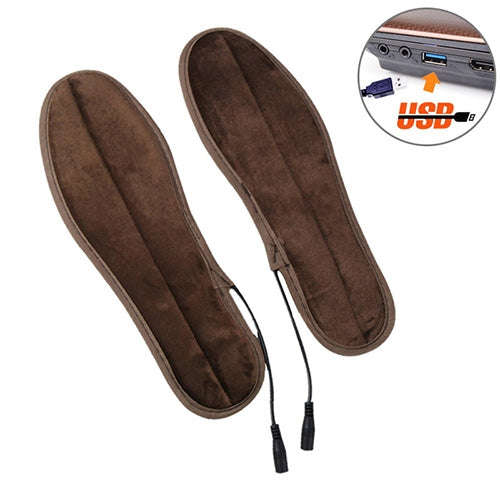 USB Electric Powered Heated Insoles Keep Feet Warm Pad with USB Cable, Size: 41-42 yard, Size: 41...