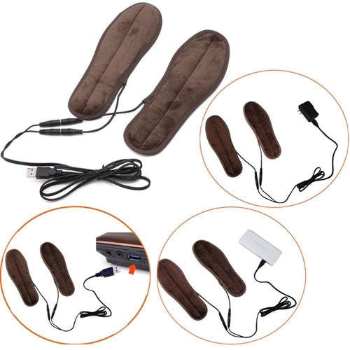 USB Electric Powered Heated Insoles Keep Feet Warm Pad with USB Cable, Size: 41-42 yard, Size: 41...